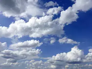 Clouds in a blue sky