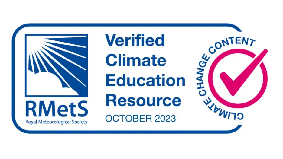 Royal Meteorological Society climate content quality mark october 2023